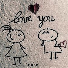 Схема вышивки «любовь,»