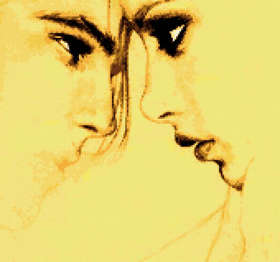 двое - пара, глаза, нежность - предпросмотр