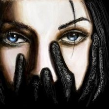 Схема вышивки «Глаза»