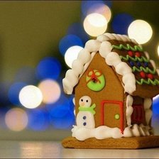 Схема вышивки «Пряничный домик»