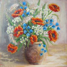 Схема вышивки «цветы»