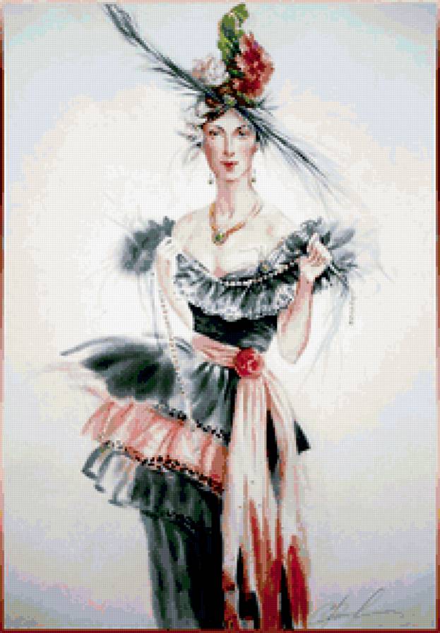 Женские образы - картина, женские образы, девушка, портрет - предпросмотр