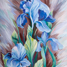 Схема вышивки «Ирисы»