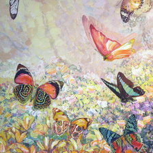 Схема вышивки «Бабочки»