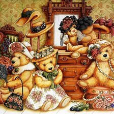 Схема вышивки «Медвежата»