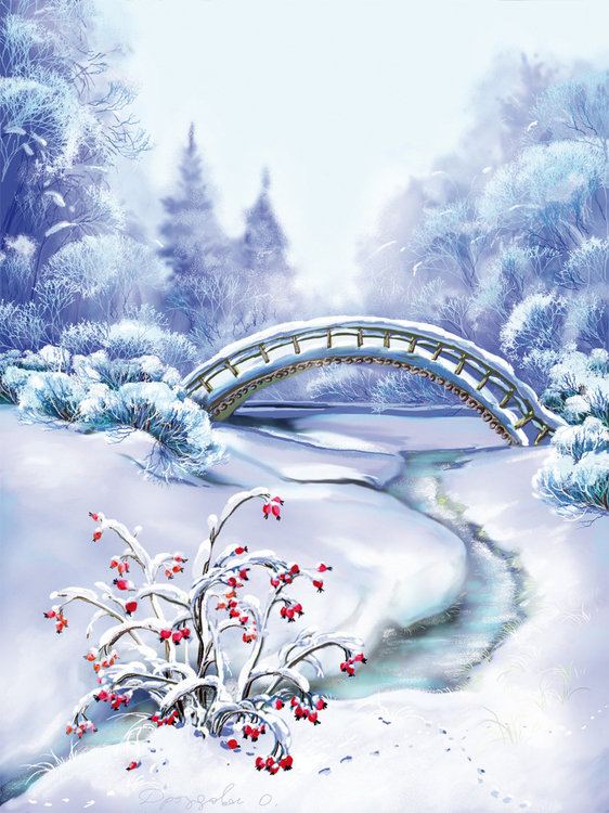 Зимний пейзаж - пейзаж - оригинал