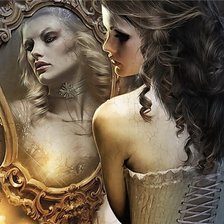 Схема вышивки «отражение»