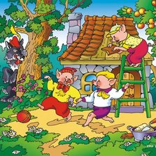 Схема вышивки «три поросенка»