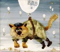 Схема вышивки «кот  десантник»