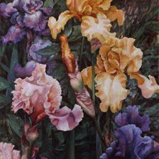 Схема вышивки «Подгаевская Марина ''Ирисы''  Диптих. №2»