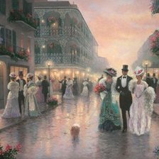 Схема вышивки «вечерняя прогулка»