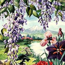 Схема вышивки «пейзаж»