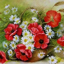 Схема вышивки «цветы»