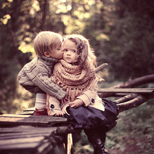 Схема вышивки «Детский поцелуй»