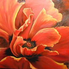 Схема вышивки «маки  (3 часть Триптихa)»