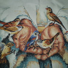 Схема вышивки «в его руках»