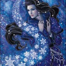 Схема вышивки «Волшебница-Ночь»