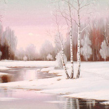 Схема вышивки «зима»