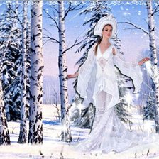 Схема вышивки «Волшебница Зима»