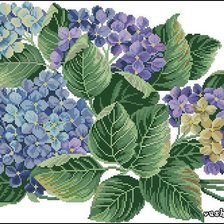 Схема вышивки «Гортензия»