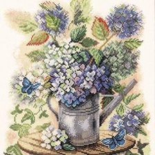 Схема вышивки «Гортензия»