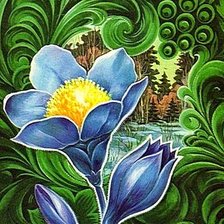 Схема вышивки «Первоцвет»