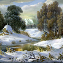 Схема вышивки «пейзаж»