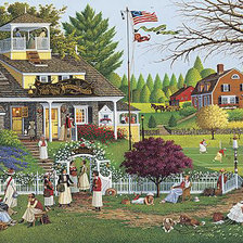 Схема вышивки «Воскресный день»