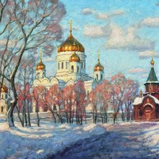 Схема вышивки «Храм»