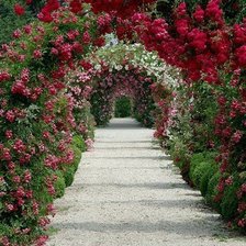 Схема вышивки «цветник»