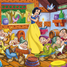 Схема вышивки «белоснежка»