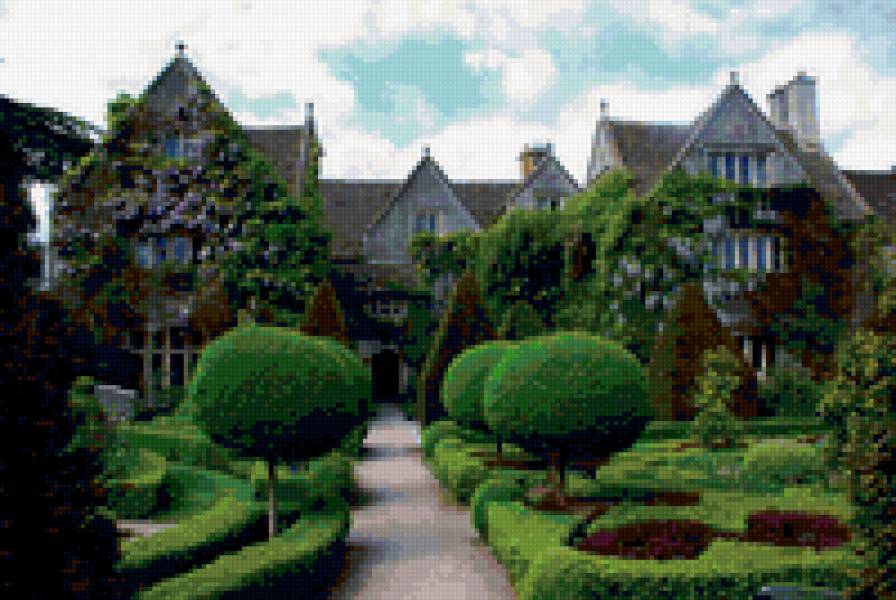 парк - парк, зелень, дом, природа, цветы - предпросмотр