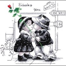 Схема вышивки «мальчик и девочка»