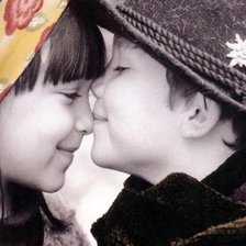 Схема вышивки «Мальчик и девочка»