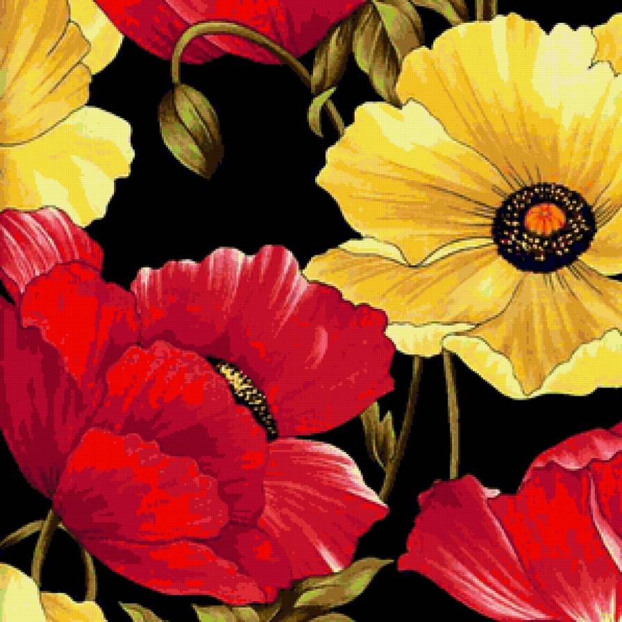 Подушка - цветы, подушка - предпросмотр