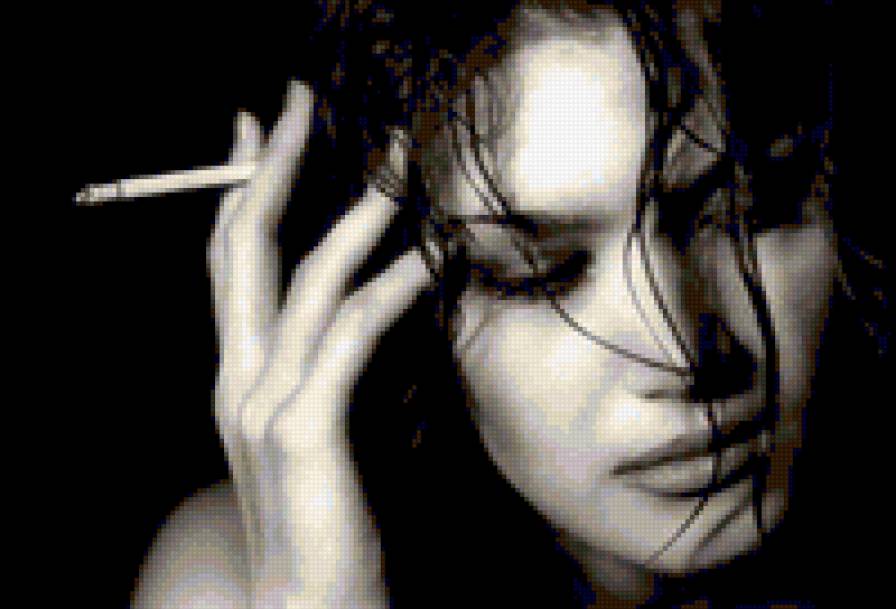 сигарета - женщина - предпросмотр