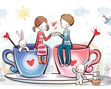 Схема вышивки «День Валентина»