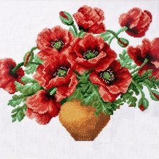 Схема вышивки «Маки»