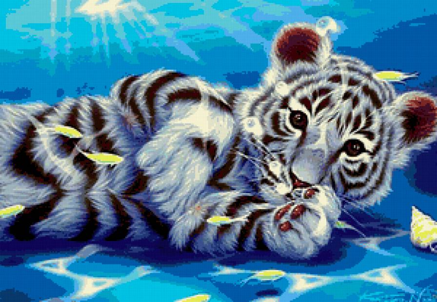 Тигрёнок - животные, тигры - предпросмотр