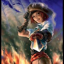 Схема вышивки «мушкетерка»