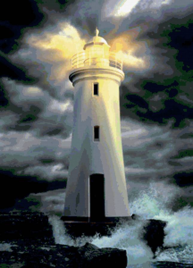 маяк - маяк, свет, небо - предпросмотр