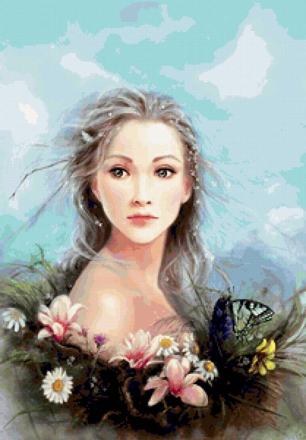 The_Face_Of_Spring___Reloaded_by_Technoelfie - фея, фэнтези, природа, девушка - предпросмотр