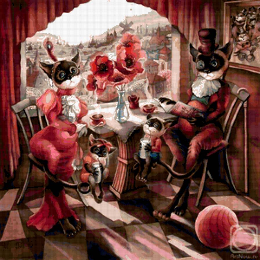 английский завтрак - коты - предпросмотр