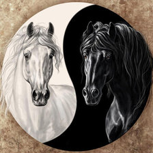 Схема вышивки «Инь-янь»