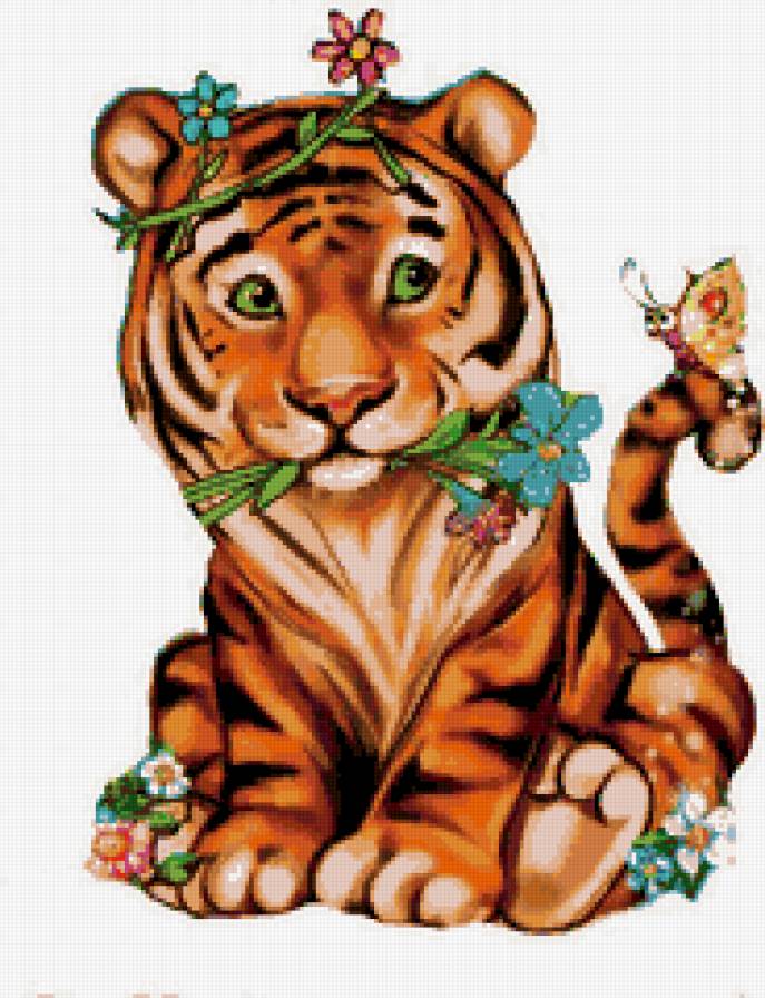 Тигруля - детские, тигр, животные - предпросмотр