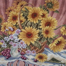 Схема вышивки «подсолнухи))))»