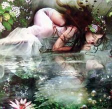 Схема вышивки «русалка»