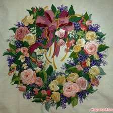 Схема вышивки «венок»