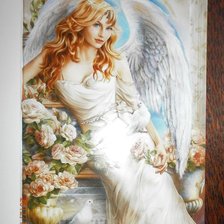 Схема вышивки «ангел»