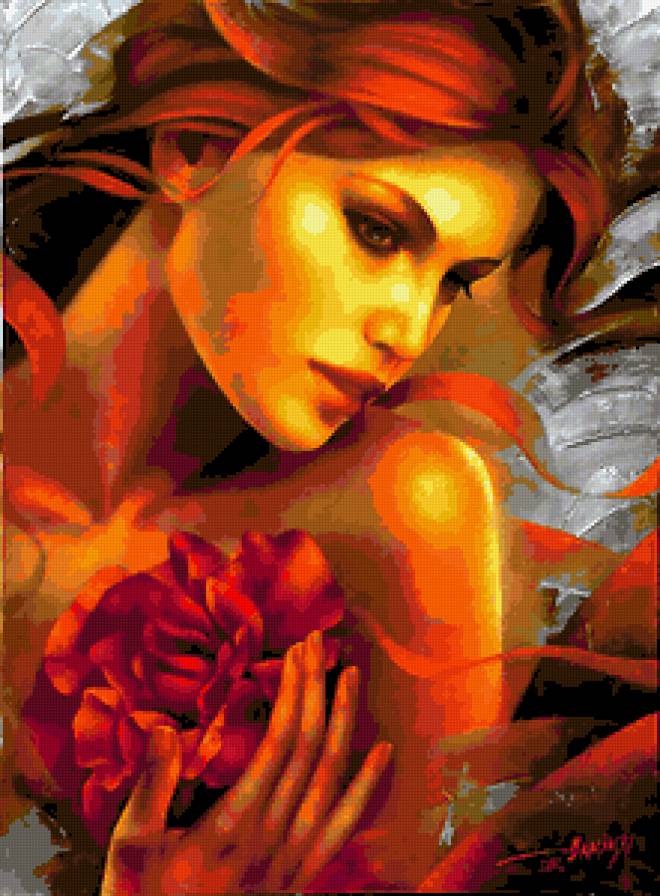 Артур Брагинский - - девушка, портрет, красота женщины, картина, живопись, брагинский - предпросмотр